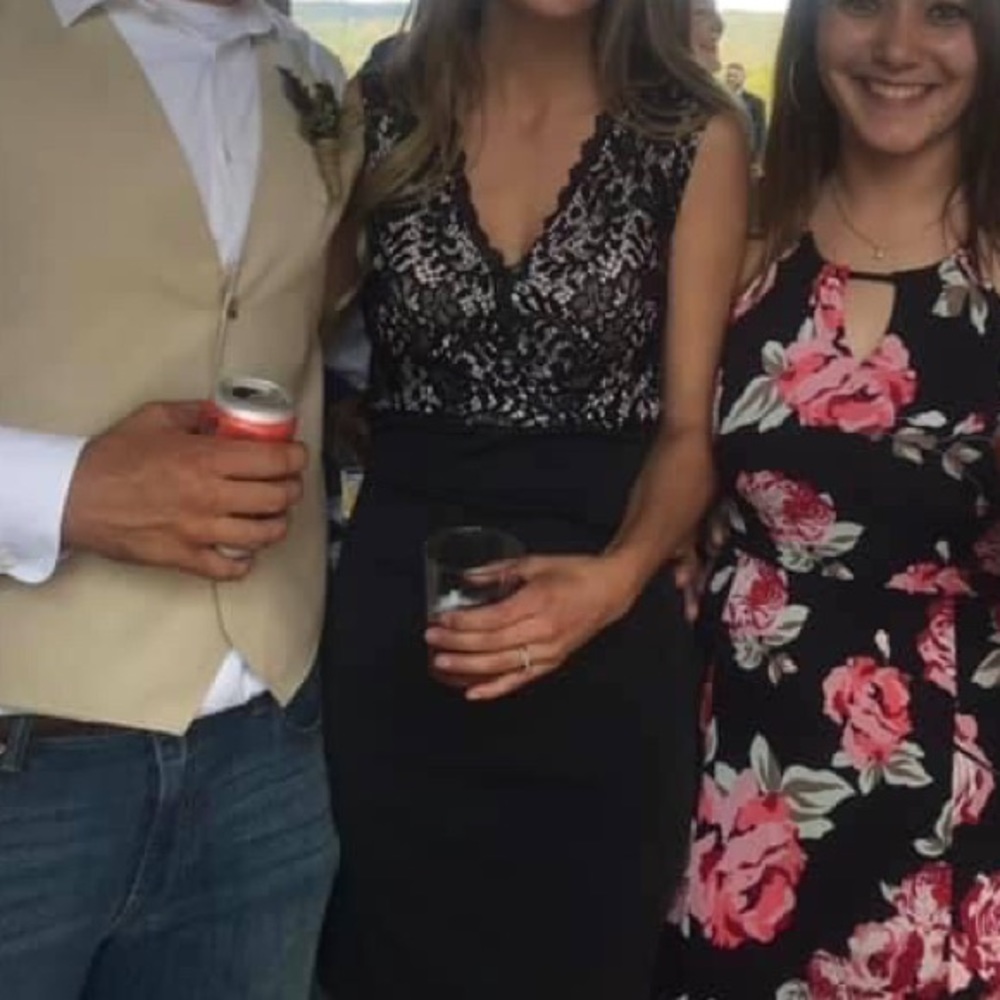 Black lace dress
